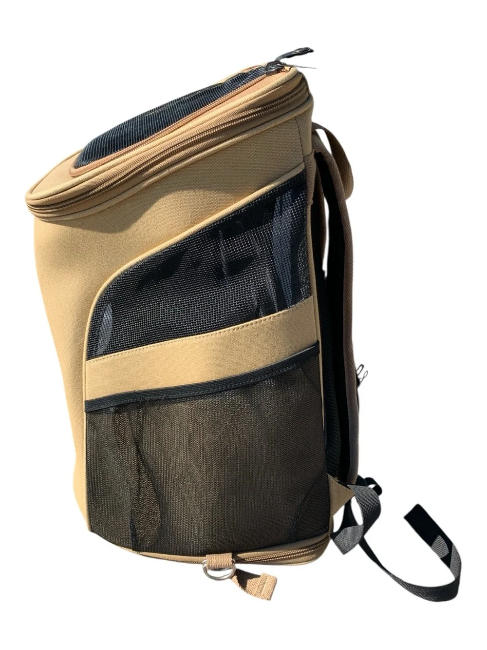 Bubble Window Tan Cat Carrier Backpack for Travel